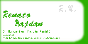 renato majdan business card